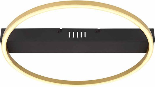 Globo Gunther Plafondlamp - Metaal - LED - 40 cm - Dimbaar - Zwart