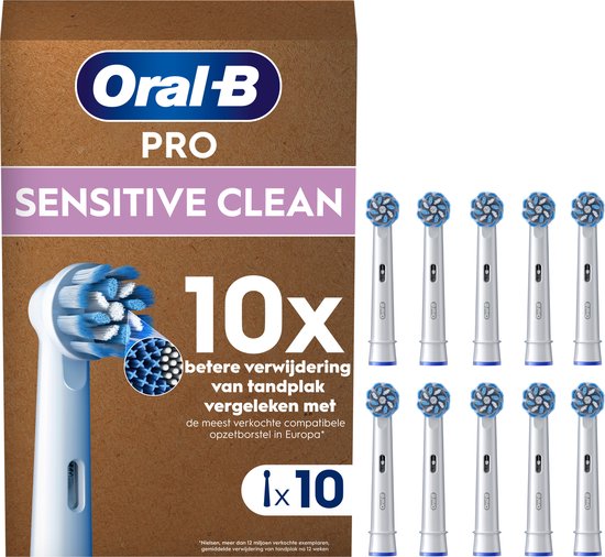 Oral-B Sensitive Clean Pro Opzetborstels - 10 stuks - Brievenbusverpakking