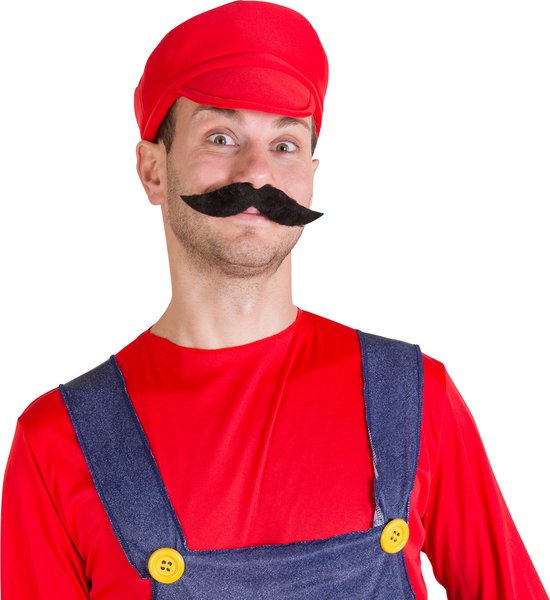 dressforfun - Herenkostuum super loodgieter Mario XL - verkleedkleding kostuum halloween verkleden feestkleding carnavalskleding carnaval feestkledij partykleding - 300041