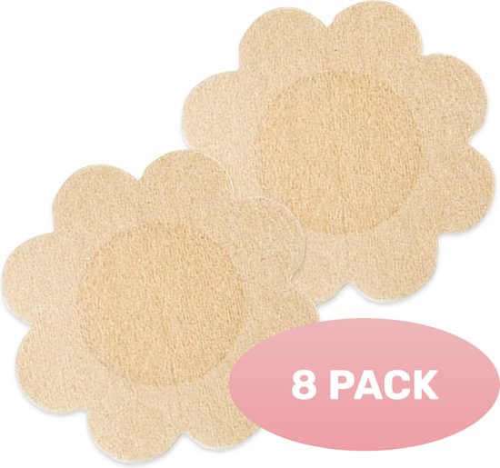Soft & Silky Nipple covers - 8 stuks - Tepel - Plakkers - Stickers - Beschermer - Cover - Plak bh - Boob Tape