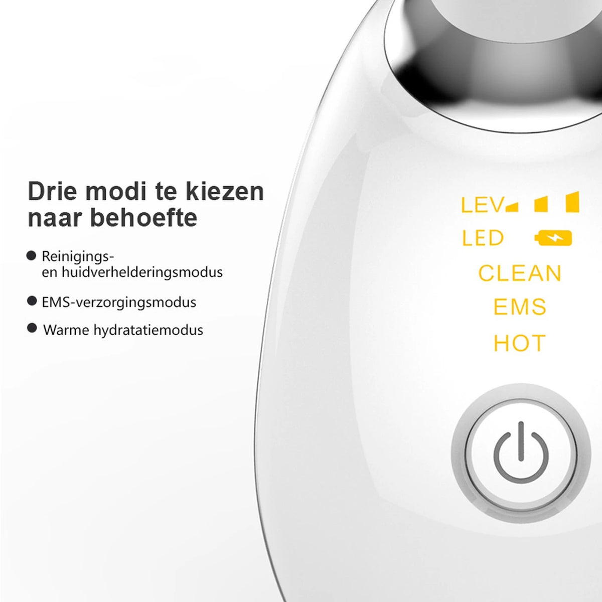Sunluxy ES-1081 Nekmassageapparaat – EMS Microstroom, 7 Kleuren LED-Licht & 45°C Warmtefunctie – Gezichts- en Nekverzorging – 16,2 x 13,2 x 5,8 cm
