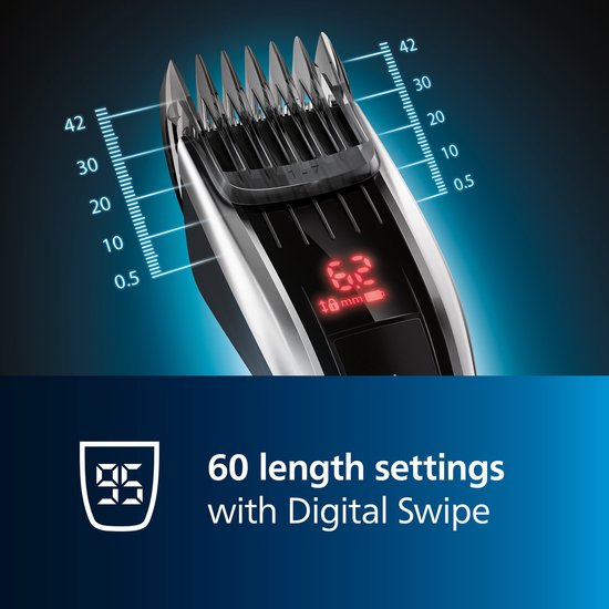 Philips series 9000 HC9420/15 - Tondeuse - Zwart/zilver - Met reisetui