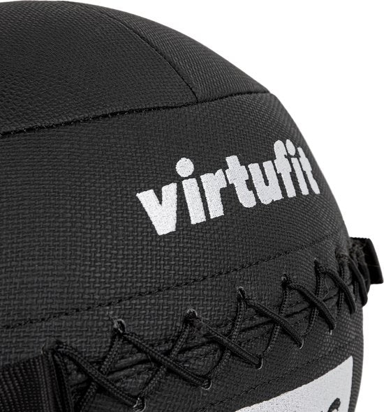 VirtuFit Wall Ball Pro - 7 kg - Fitness - Hyrox Training - Zwart - Gewichtsbal - Krachtbal - Trainingsbal - Wall Ball - Medicijn Bal