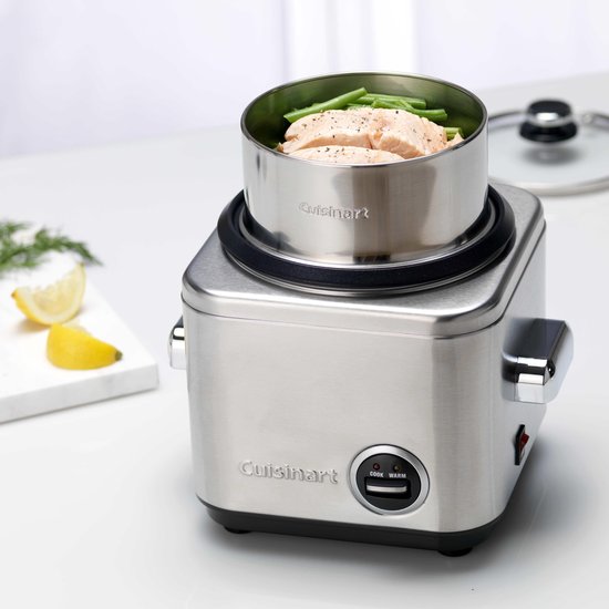 Cuisinart - Rijstkoker met stomer - Stoomkoker voor 6 personen - Multi Cooker BPA Vrij - Zwart