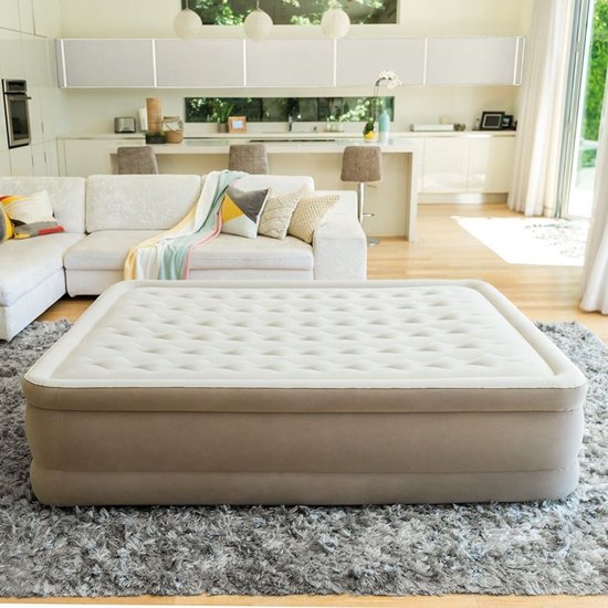 Intex Queen Ultra Plush Luchtbed met ingebouwde pomp - 152x203x46cm