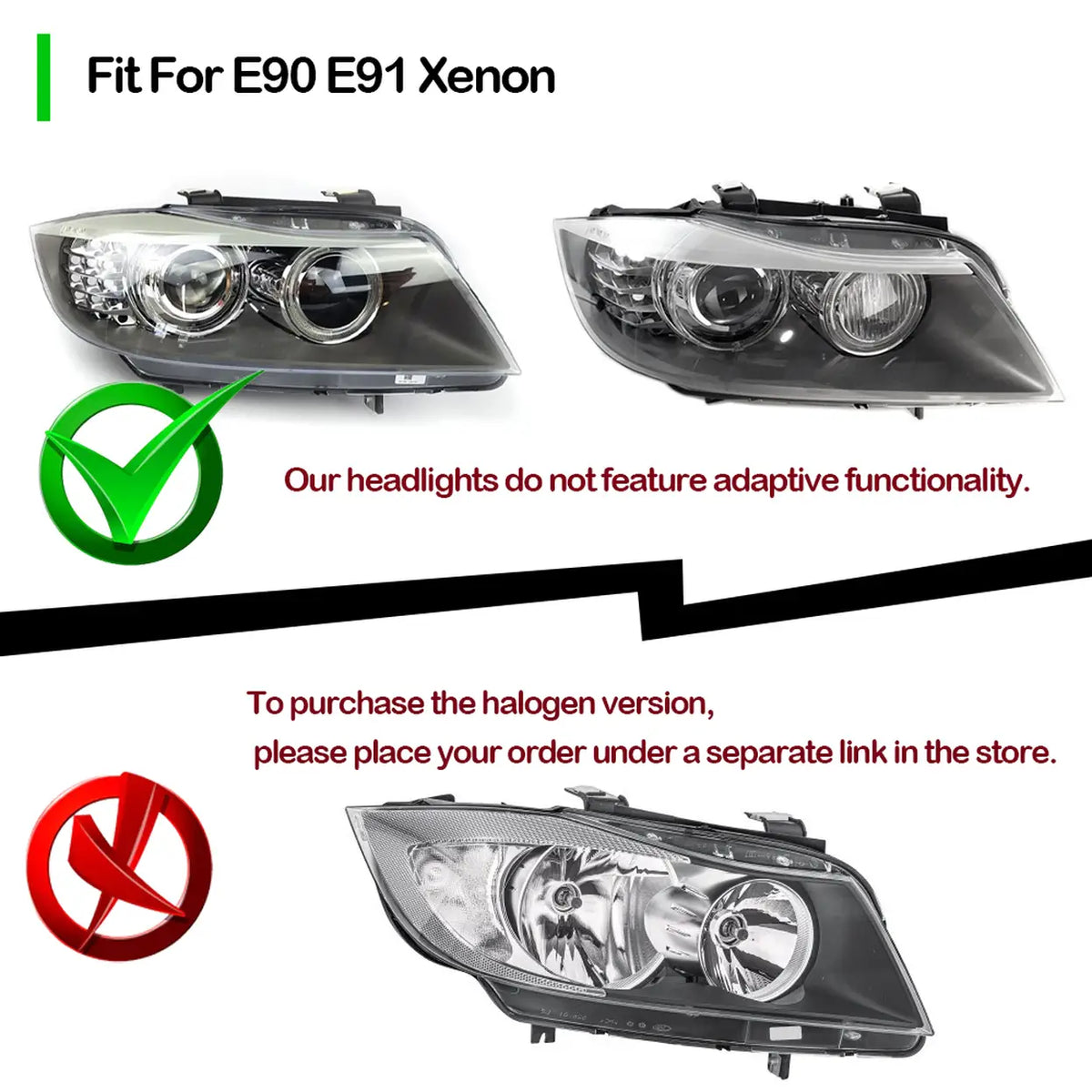 TYPY LED Koplampenset voor BMW 3 Serie E90 2005-2012 – 2 Stuks – Dynamisch Knipperlicht