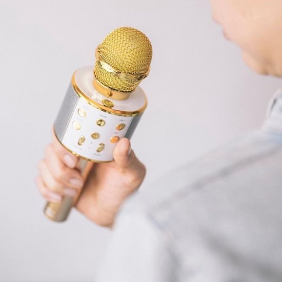 Forever Bluetooth microfoon met speaker BMS-300 goud