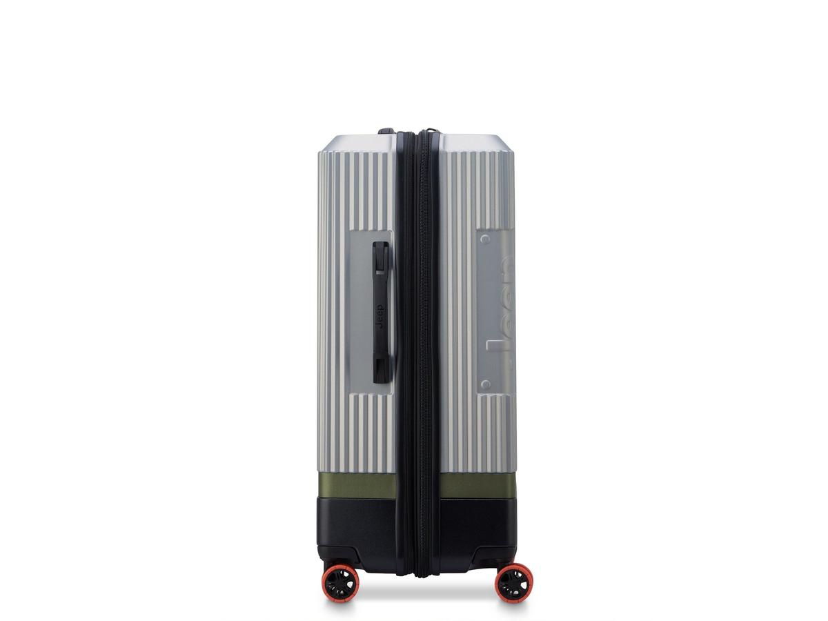 Jeep Trolley Koffer - Uitbreidbaar - maat L - Silver 76 cm