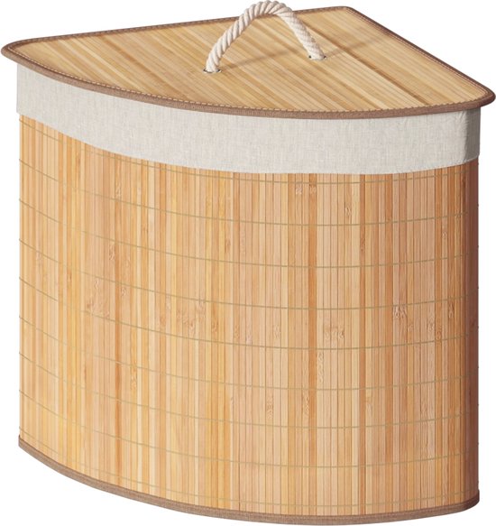 Wasmand Bamboe Hoek 48 Liter - Laundry Basket Corner