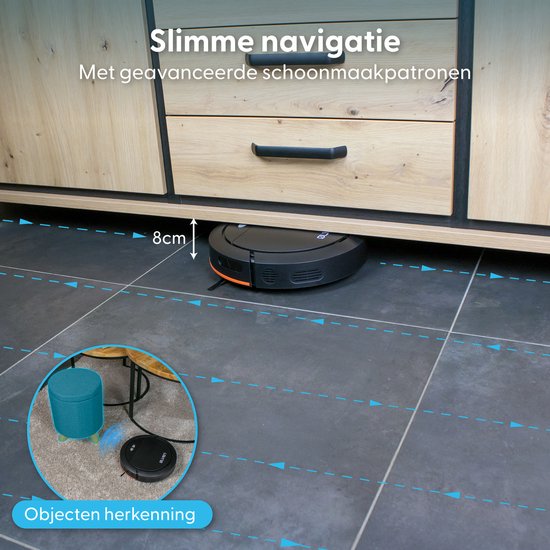 Ølven Robotstofzuiger met Dweilfunctie - App - Laadstation - Geschikt voor Huisdieren - Dweilrobot