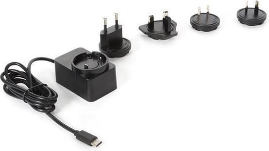 HQ-Power COMPACTE LADER MET USB-AANSLUITING - 5 VDC - 2.5 A max. - 15 W max. - type C met 4 reisstekkers