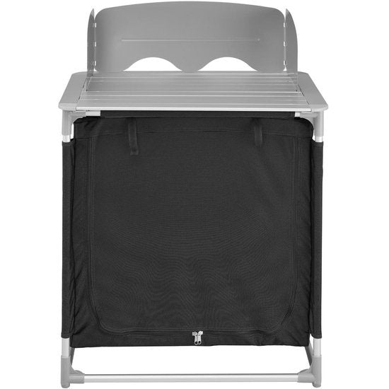 tectake - campingkeuken 76x53,5x107cm zwart - 403346