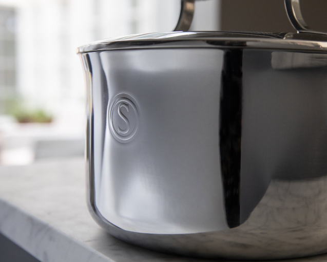 Saveur Selects Voyage Kookpan met Deksel - Tri-Ply RVS - 22 cm