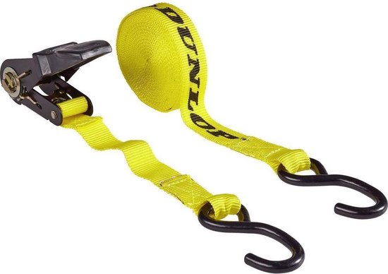 Dunlop Spanband met Ratel - Sjorband 5M - Max. Spancapaciteit 125KG
