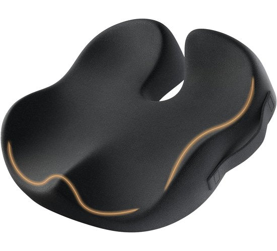 ProtoArc® SC Butterfly Zitkussen – Ergonomisch Orthopedisch Zitkussen – Stoelkussen & Stuitkussen – Memory Foam Wigkussen – Voor Bureaustoel, Auto & Thuis – Ademend & Anti-Slip
