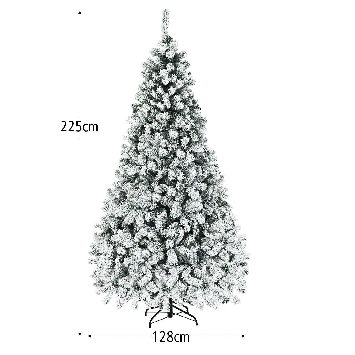 Coast 225 cm Kerstboom Met Sneeuw EN Warme Witte LED -Lichten - PVC naalden