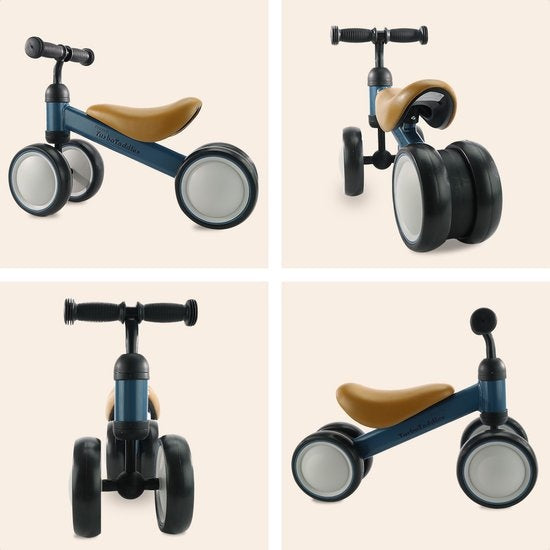 LifeGoods TurboToddler Loopfiets - Speelgoed Vanaf 1 jaar - Kinderstep - Marineblauw