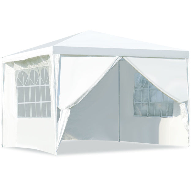 Coast Tuintent - afneembare zijwanden en ramen - 3 x 3 x 2,56 m - 10 kg - wit