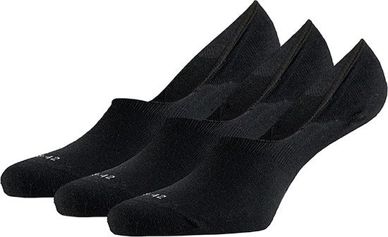 3-paar No Show lage sneaker sokken - Footies kousenvoetjes - 38 - Zwart