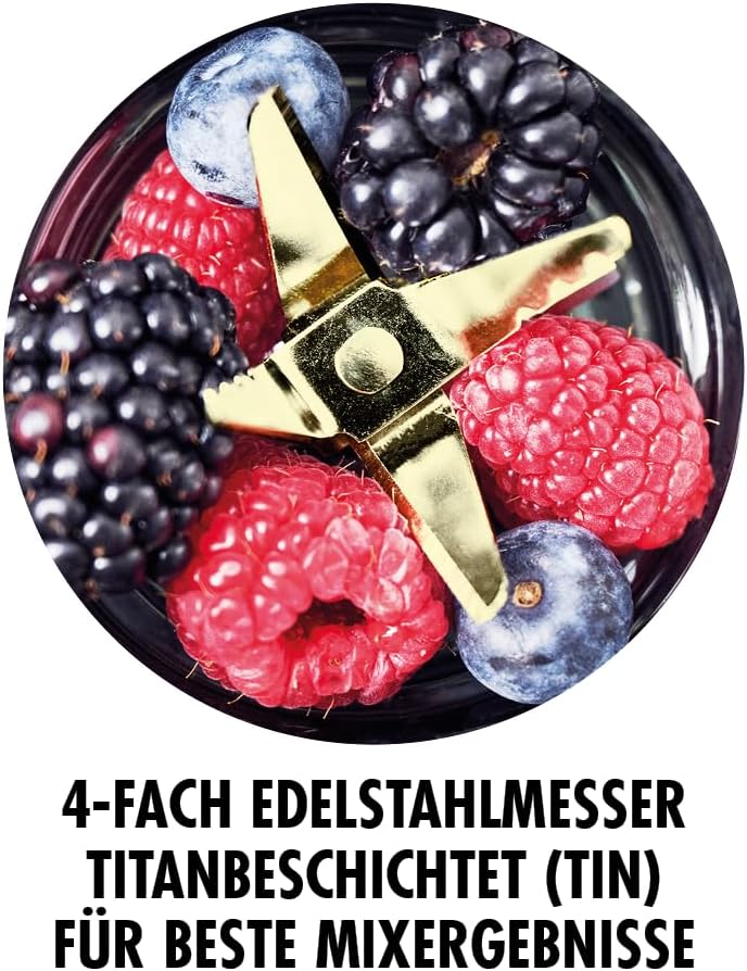 Gastroback 41033 Design Smoothie Maker Mix & Go - 0,6 Liter - 300 W - RVS
