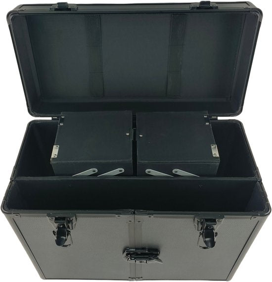 VDD – Kapperskoffer – Kappers Trolley – Visagie Koffer – Make up Trolley - Make up Koffer – Beautycase – Cosmetica koffer – Beautycase met wielen – Zwart