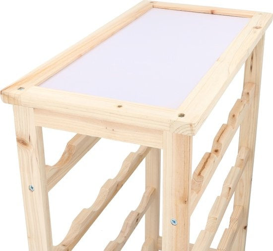 Wijnrek - 55 cm hoog - Hout - 16 flessen