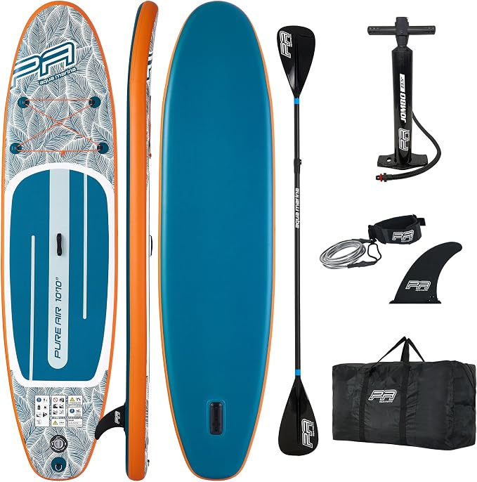 CampSup Opblaasbaar SUP Board Complete Set – Inclusief Peddel, Pomp, Tas, Vin & Veiligheidslijn