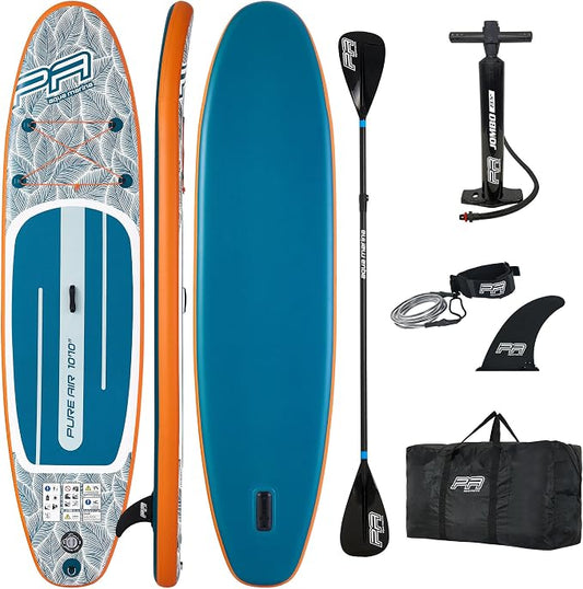 CampSup Opblaasbaar SUP Board Complete Set – Inclusief Peddel, Pomp, Tas, Vin & Veiligheidslijn