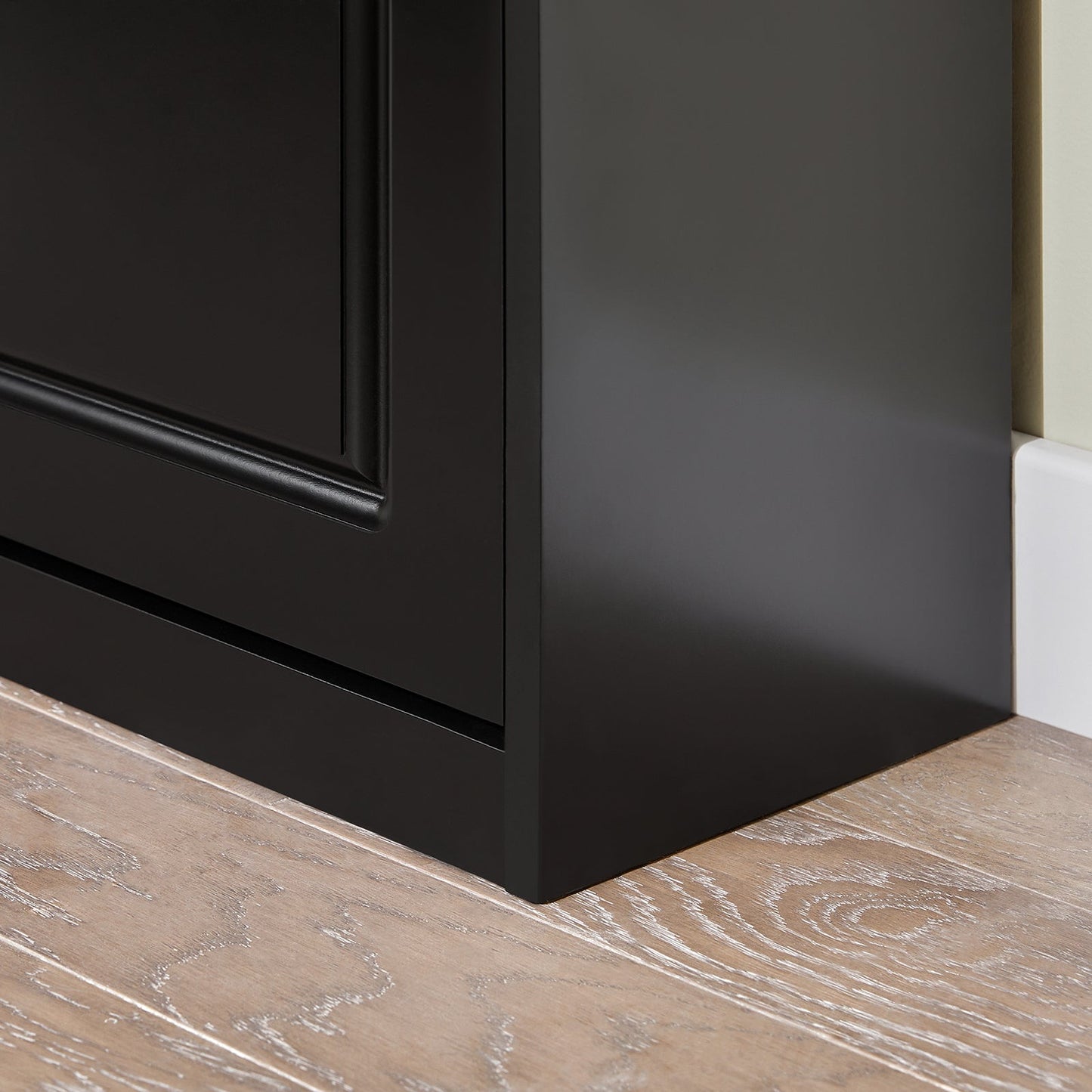 SoBuy Schoenenkast met 3 lades - Smal - MDF - Max. 45 kg - 53 x 24 x 117 cm - Zwart