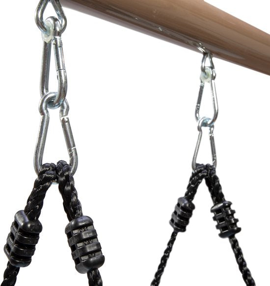 Step2 Rocket Swing for Two Rood - Tweepersoons raketschommel - Verstelbare heupgordels - Gemakkelijk in- en uitstappen - Duurzaam kunststof