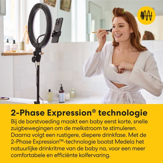 Medela Motion InBra™ - Dubbele Elektrische Borstkolf - Draagbaar en Discreet - Efficiënt en Comfortabel - Inclusief Inserts