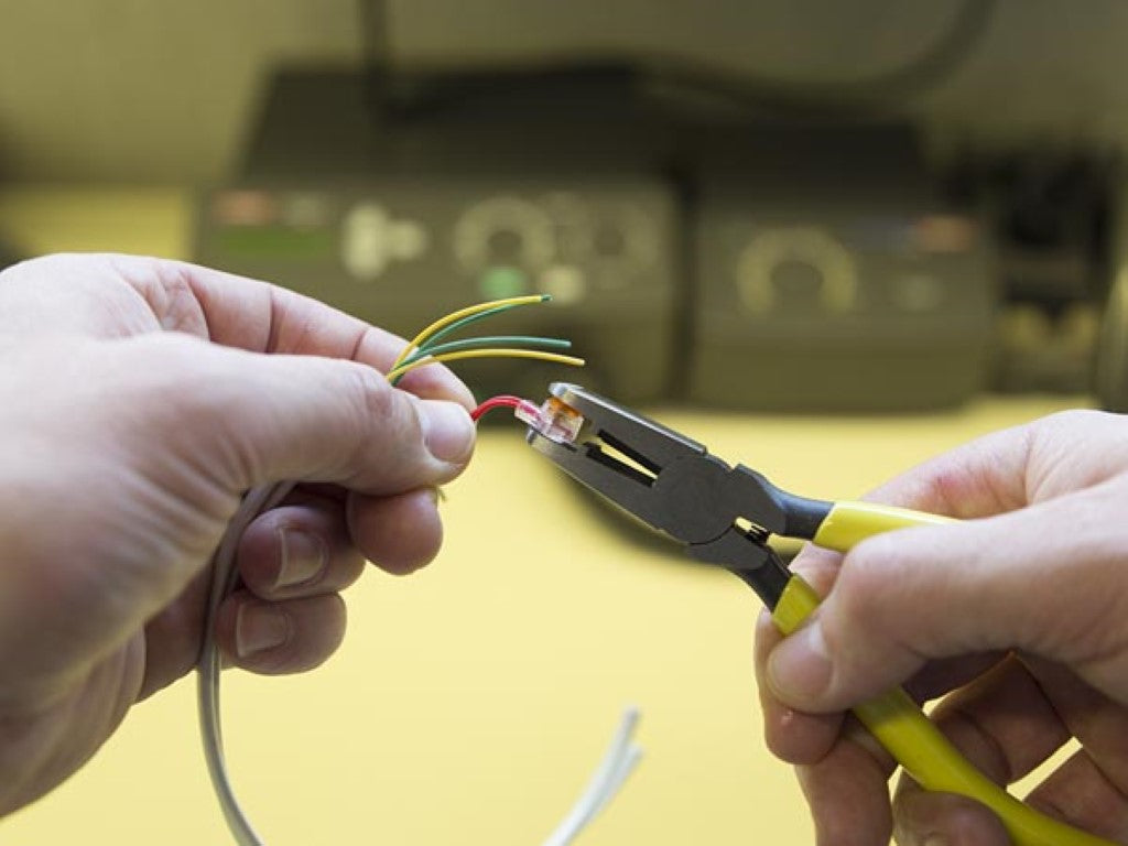 Toolland Krimptang voor UR/UY/UG Connectoren - Geel