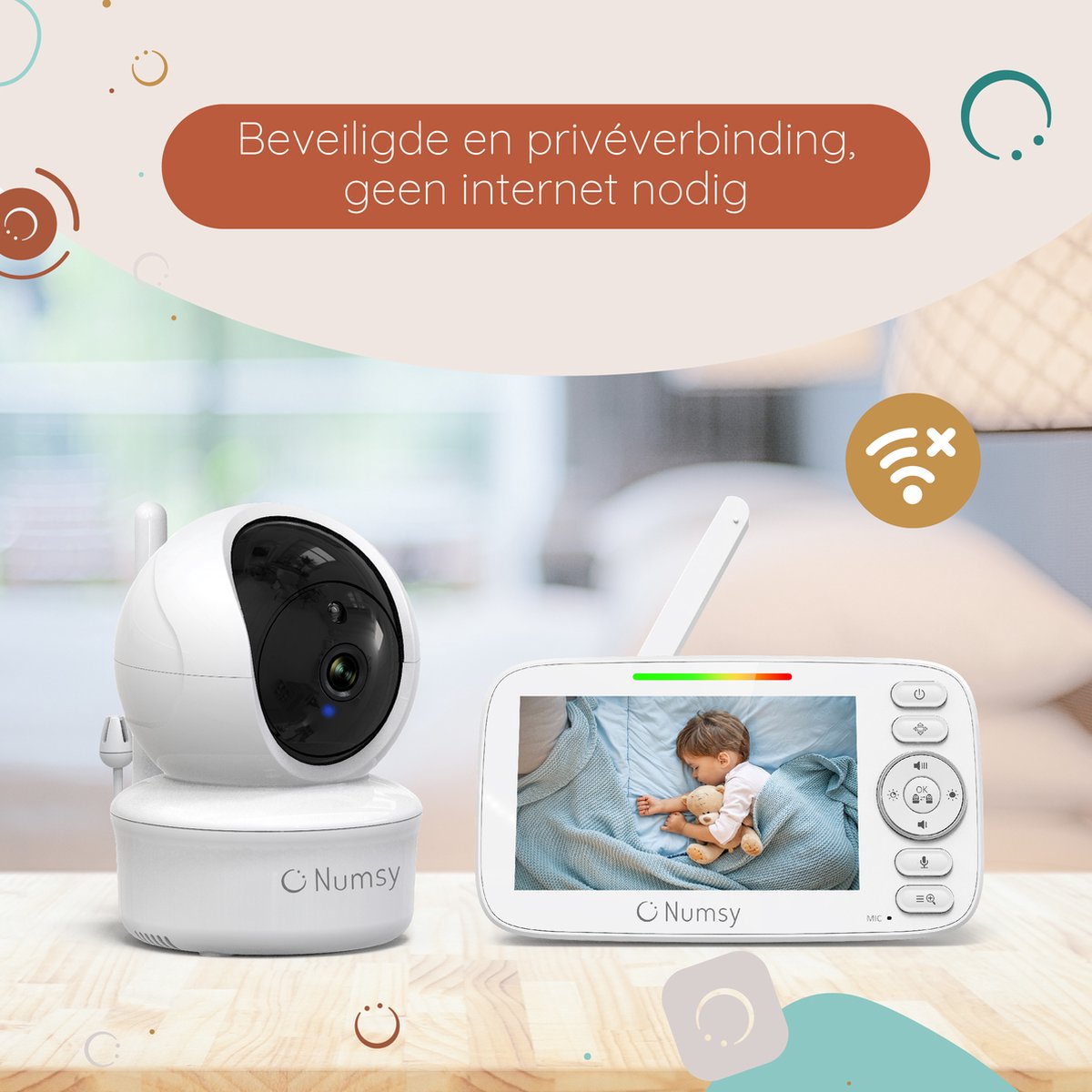 Numsy Parent Pro - Babyfoon - Baby Video Camera