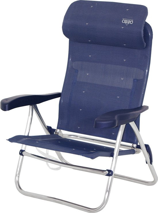 Crespo - Strandstoel - AL/205 - Compact - Donker blauw