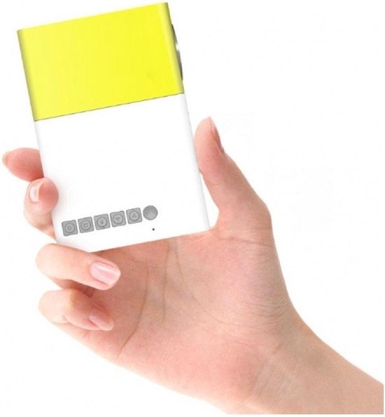 Mini Beamer - 320 x 240 - USB - HDMI - Wit - Geel - 50 lumen YG-300