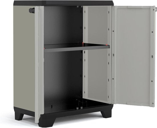 Keter Planet Lage Kast - 1 plank - 68x39x90cm - Grijs/Zwart