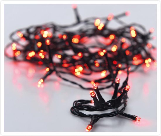 Kerstverlichting 320 led- 24m - rood - Timer - Lichtfuncties - Geheugen - Buiten -Binnen