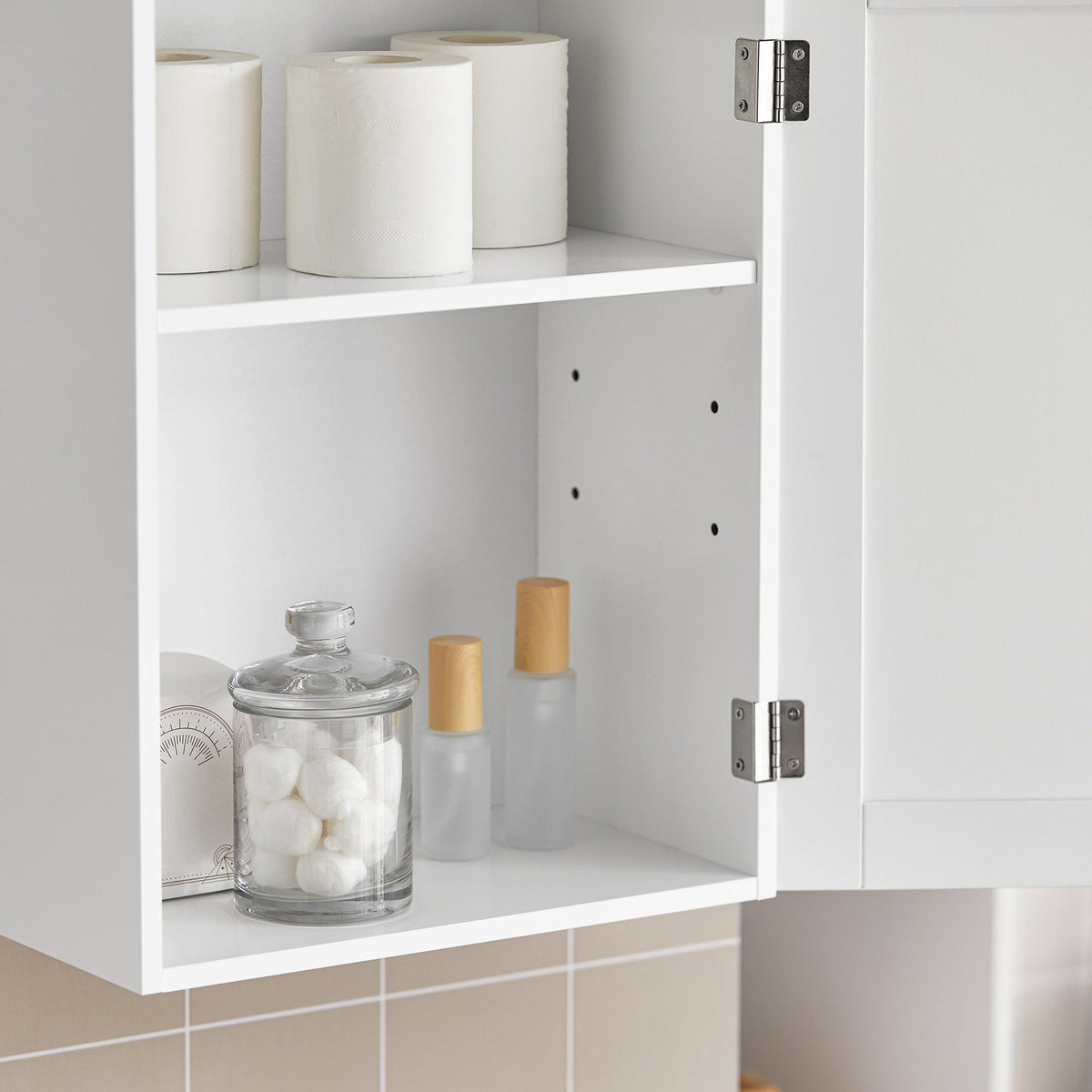 SoBuy Medicijnenkastje - 40 x 52 x 23 cm - Wit