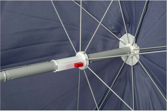 Bo-Camp - Parasol - Met knikarm - Ø 165 cm - Blauw
