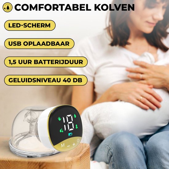 Oemmie Elektrische Borstkolf - Handsfree Borstkolf - Draadloze Borstkolf - Draagbaar - Dubbele Borstkolf - BPA- vrij - Oplaadbare Accu -