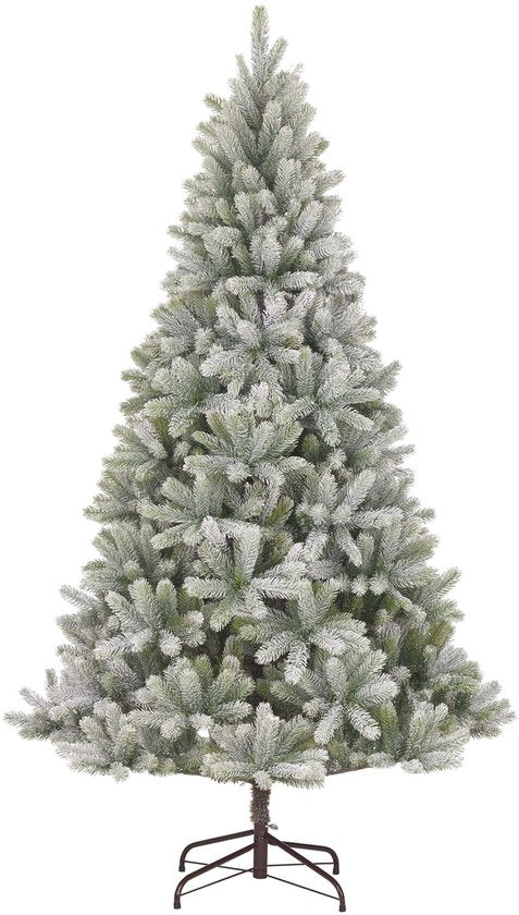 Black Box Trees Nagoya Kerstboom Groen Frosted met Scharnierconstructie - Kerstversiering voor Binnen - Kunstboom met Realistische Uitstraling - Hoogte 180 x Diameter 108 cm