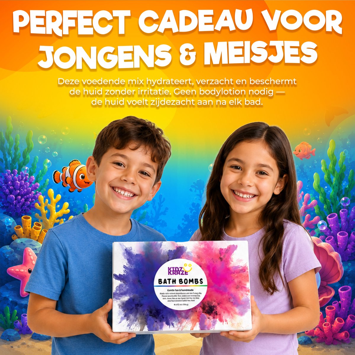 Kidzkraze Bruisballen 6 stuks - Bath Bombs voor Kinderen