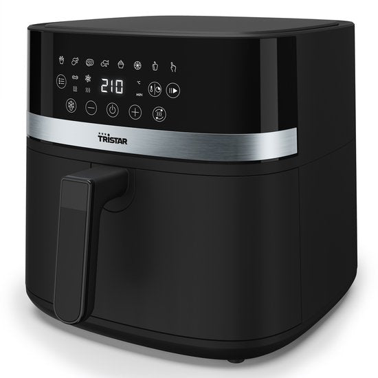 Tristar Airfryer FR-9418 - 8L - Grote Capaciteit XXL - PFAS Vrij - 7 programma's - Warmhoudfunctie - 2000 Watt