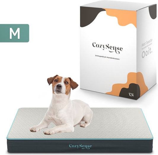 CozySense® – Orthopedisch Hondenkussen 75 X 45 Cm – Maat M - Waterdicht – Geschikt Als Benchkussen & Hondenbed