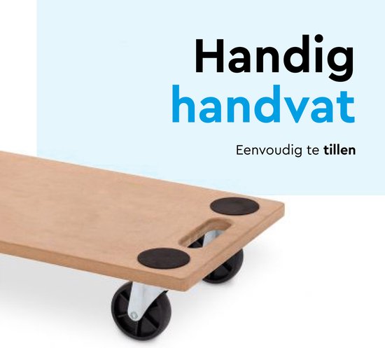 BRASQ Meubelroller - 200 KG - Met Zwenkwielen - Transporthulp - Meubelhondje - Transportroller - Meubeltransporter - Meubelverplaatser