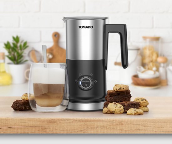 Tomado TMF2401S - Elektrische Melkopschuimer - Warm en koud opschuimen - Verwarmen - Cappuccino maken – PFAS vrij - RVS