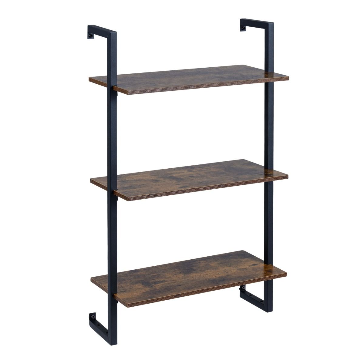 Coast Wandrek Keukenrek - 3 niveaus - metalen frame - bruin - 53 x 23 x 90 cm