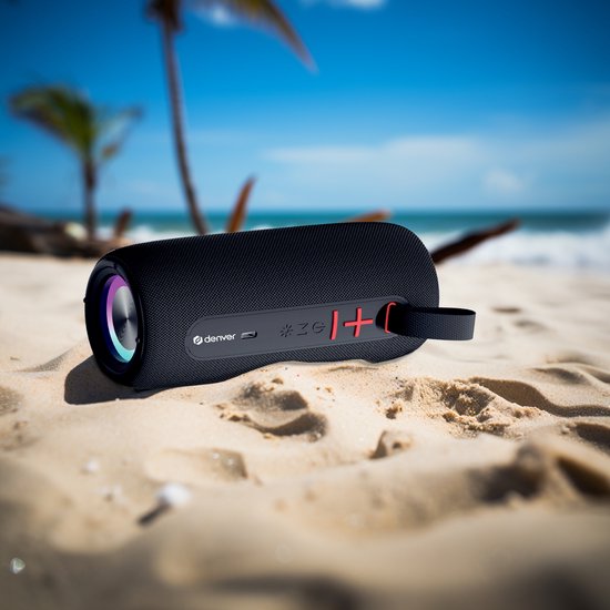Denver Bluetooth Speaker Draadloos - Lichteffecten - Muziek Box - AUX - TWS Pairing - BTL360 - Zwart