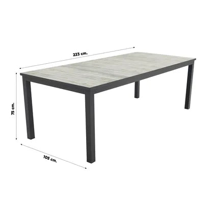 Hartman Comino ceramic table 223x105x75