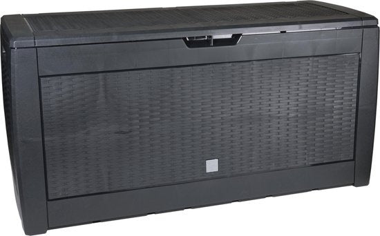 Lifetime Garden Opbergbox - Tuinkussenbox met Wielen - 310L - Zwart